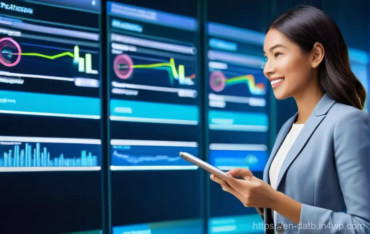 고객 데이터 분석의 성공 사례 - **Prompt:** A dynamic and brightly lit image illustrating the transformation of raw customer data in...