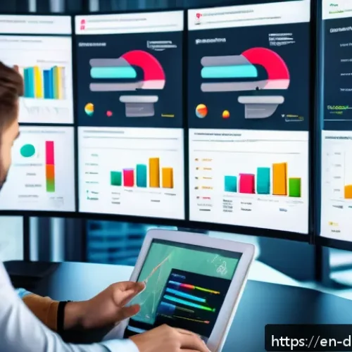 고객 분석을 위한 데이터 시나리오 개발 - A modern digital marketing office scene featuring a diverse team of professionals analyzing customer...